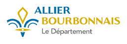 logo allier bourbonnais représentant un fleur de lys bleue et jaune